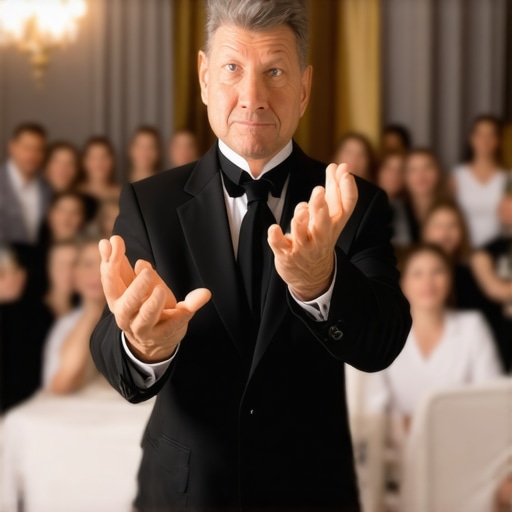 Close-up magician performing with natural gestures and confident expression, demonstrating trustworthiness in magic.