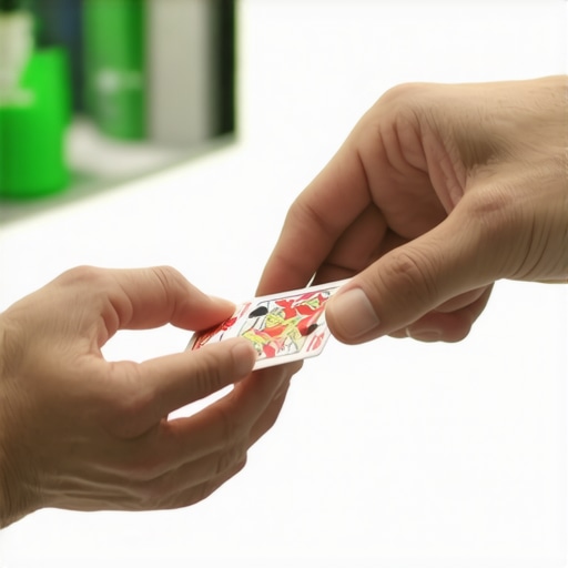 Magician performing close-up magic for a guest, emphasizing engagement and trust