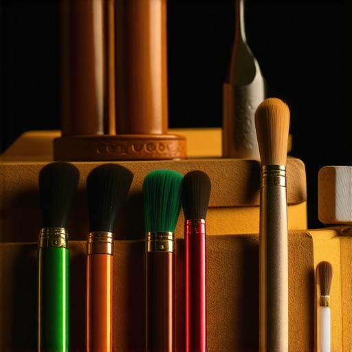 Close-up of professional magic props and tools used for maintaining performance quality