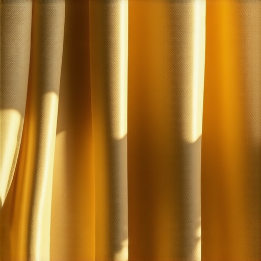 Elegant fabric drapes with soft lighting highlighting textures and qualities