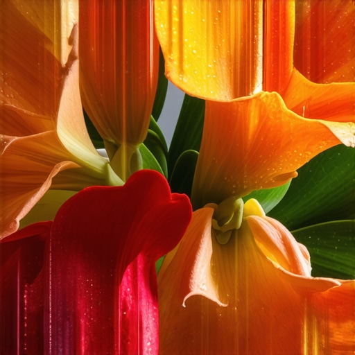 A florist carefully pruning and hydrating a floral display to maintain freshness during an event
