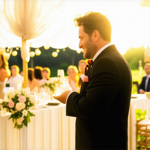 Interactive entertainment in a bridal shower tent