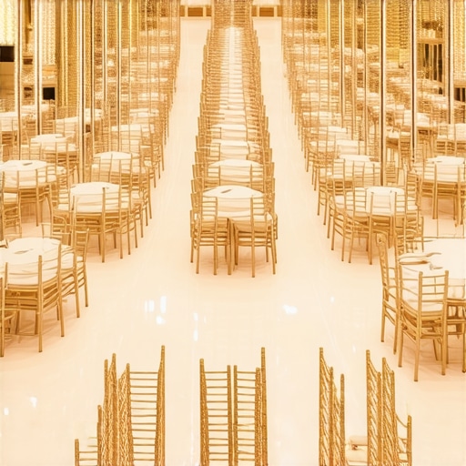 Top-down view of spacious event seating for magicians.