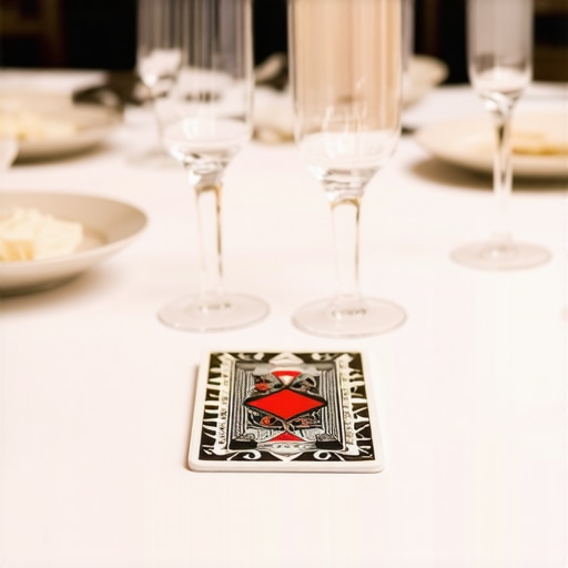 Optimized Close-Up Magic Performance Space Close-up magic performance on high-top cocktail tables at a corporate event