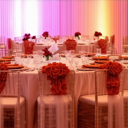 Optimized Luxury Event Layout for Performances Professional event layout showing circular tables and clear sightlines for live entertainment.