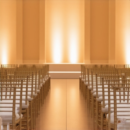 Optimized Seating Layout for Better Visibility A professional event layout featuring chevron seating and clear sightlines for guest visibility.