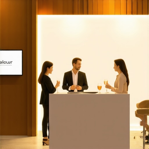 A clean and professional trade show booth setup designed for high engagement and lead generation.