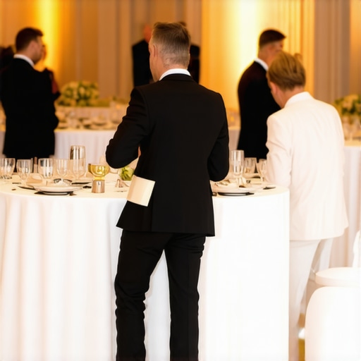 A magician entertaining guests at a corporate gala to prevent networking bottlenecks.