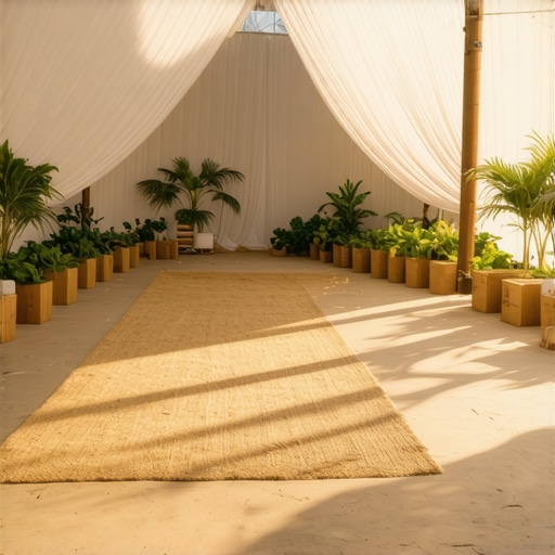 Sustainable event decor layout designed for professional stage illusions.