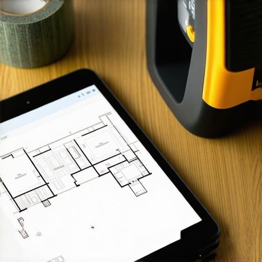 A collection of high-end event planning tools including a digital tablet and laser measurer.
