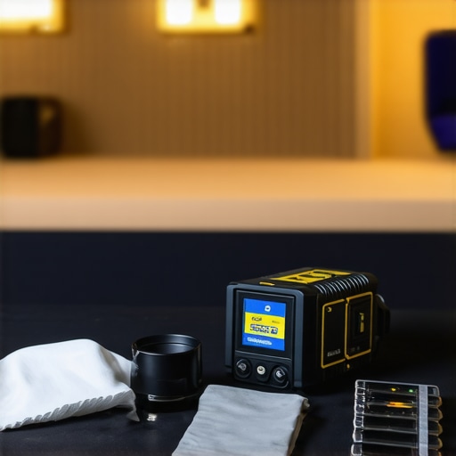 High-end tools and sensors used by a professional magician for event stage setup