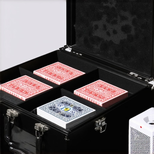 A high-end equipment case for professional magicians showing maintenance tools and organized props.