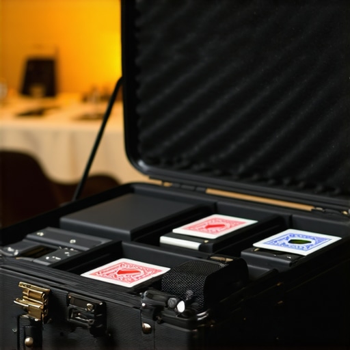 Professional Performance Rig Setup A modular gear kit for professional event entertainers including audio and lighting equipment.