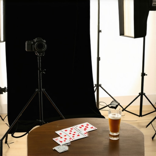 A high-end virtual event setup with professional lighting and physical magic props.
