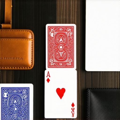 Professional entertainer essential gear kit Essential tools for corporate sleight of hand performers including premium cards and leather pouch